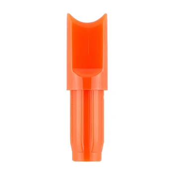 50/100pcs Orange/Sort Halv-moon Plast Bolte Kærve til 7,5 Tommer 15Inch Armbrøst Pile til Aksel OD 7,6 mm til Jagt Bueskydning