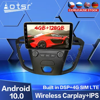 128GB Carplay Android Multimedia Afspiller Til Ford Transit 2017 Bil DVD-Video Audio Radio båndoptager GPS Navigatior Stereo Enhed