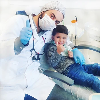 Kikkert Tandlæge mundhulen Tandpleje Kirurgi 2,5 X 3,5 X Dental Loupes med Dental Forlygte Flip Op Forstørrelse Medicinsk Lup