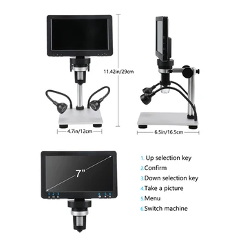 Digitale Mikroskoper Til Lodning 1080P Lodning Mikroskoper til Telefonen, Se Reparation af 1200/1000X USB-Professionel Mikroskoper