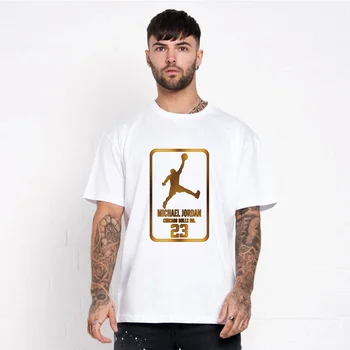 2020 sommeren nye Jordan23 hvid T-shirt mænd er kvinder er varmt salg printet T-shirt til mænd mærke tøj