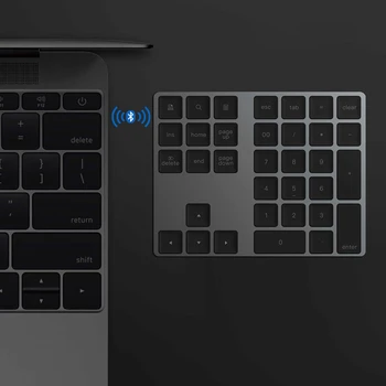 Bluetooth 3.0 Trådløse Numeriske Tastatur 34 Nøgler Digitale Tastatur til Regnskab Kasserer Windows, IOS, Mac OS, Android PC Tablet Laptop