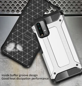 Combo Slip modstand Robust Tilfældet For Poco M3 Defender Rustning Shield Cover Til Xiaomi Lidt M3