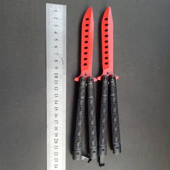 230 mm, sommerfugl folde kniv i Rustfrit stål kniv butterfly kniv i uddannelse Karambit taktiske Kniv til Counter Strike spil