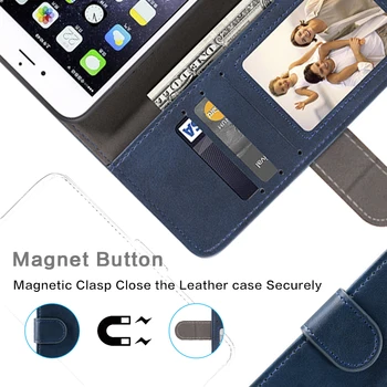 Tilfældet For Xiaomi Mi-6 Tilfælde Magnetiske Wallet Læder Cover Til Xiaomi Mi 6 Stå Coque Telefonen Tilfælde