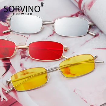 SORVINO 2020 Mode Små Firkantede Solbriller Personlighed Farverige Tidevandet Metal Ramme Sol Briller Til Kvinder, Mænd Gafas De Sol Mujer