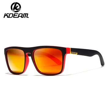 KDEAM Sports Stil Polariserede Solbriller Mænd HD Kørsel Sol Briller Ultralet Briller Ramme Goggle Vintage Mandlige Gafas sol XH26