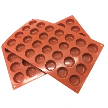 Mini Oblate Formede Silikone Formen Kage Udsmykning Bagning Runde Jelly Dessert Kage Forme Chokolade Mousse Forme Bagning Værktøjer