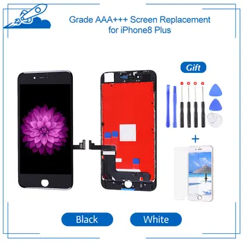 Grade AAA+++ 5.5 tommer Til iPhone 8 Plus LCD Touch Skærm Med Digitizer Assembly Udskiftning Ingen Døde Pixel For iPhone8P