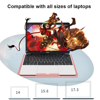 Bærbar Computer Køler Laptop Cooling Pad Justerbar Holder Notebook-Støtte Med Seks Fans Til Macbook Pro Holder Laptop Cooling Stand