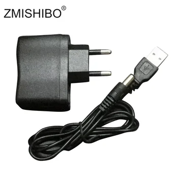 ZMISHIBO 80cm USB-Strømforsyning Converter Adapter Oplader 5,5 x 2.1 MM 100V-240V til dc 5 v 1A 1000mA Adapter EU/USA-Plug Power Adapter