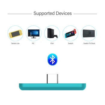 GuliKit NS07 Rute Luft Farve Trådløse Bluetooth-Audio-Adapter eller Type C-Senderen til Nintendo skifte,Skifte Lite,PS4,PS5,PC