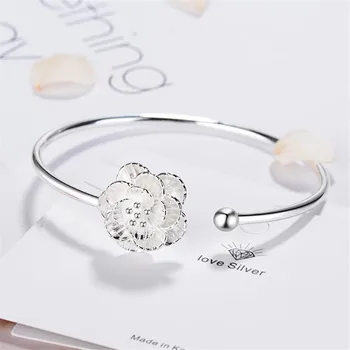Nye Ankomst koreansk Stil, Mode 925 Sterling Sølv Smykker, Armbånd Kvindelige Søde Kirsebær Blomst Kvindelige Gave Armringe SB139