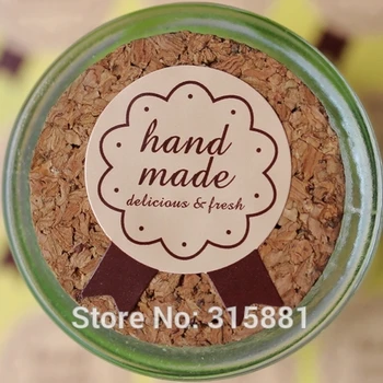 Hand Made stickers til hjemmelavede kager,muffins,cookies,chokolade,gavekort og klistermærker 150pcs/masse