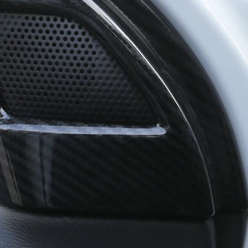 Passer Til Citroen C5 Aircross SUV Hatchback Interiør, ABS Chrome Carbon Fiber Maling Indre Foran Døren Højttaler A-Søjle Trim 2stk