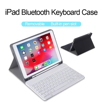 Top Klip-Baggrundsbelyst Tastatur til Apple iPad 9.7 2017 2018 5th 6th Generation af Bluetooth Tastatur taske til iPad Luft 1 Luft 2 5 6 Dække