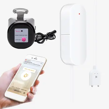 Tuya Smart Wifi Ventil Stick Og Bruge Ip67 Vandtæt App Skubber Alarm For Vandlækage Forebyggelse Security Guard 1 Sæt