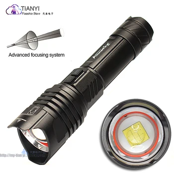 LED lommelygte XHP100 super lys spotlight lommelygte 5 tilstande med fokus belysning lanterne high-power genopladeligt batteri