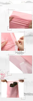 Lys Pink Kurer Tasker Tykkere Opbevaringspose Vandtæt Pose Konvolut Mailer Selvklæbende Tætning Plast Emballage Pose