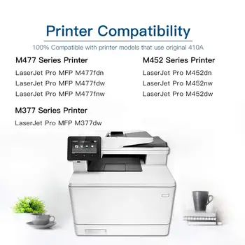 4PK Kompatibel Toner for CF410A CF411A CF412A CF413A til HP Color LaserJet Pro MFP M477fnw M477fdw M477 Printer