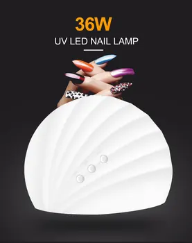 LKE 36W Søm Tørretumbler UV-LED-Lampe Til Gel Lak Negle Gel Polering af 60'erne/99S/120S Timing Lampe Søm Tørretumbler Til Tørring Nail Art Værktøj