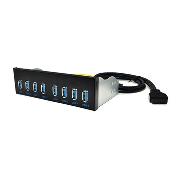 19 Pin Til 8-Port USB 3.0 Hub 5,25-Tommers CD-Rom-Drev i CD-Rom-Front Panel for Computer Sag