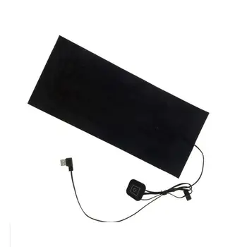 Carbon Fiber Varme Pad Hånd Varmere USB-Varme Film Elektrisk Vinter Infrarød Feber Heat Mat Justerbar Temperatur Controller