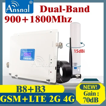 Forstærker 4G 900 1800Mhz Dual-Band Trådløse Signal Booster GSM-Repeater 2g 4g Mobiltelefon Trådløse Forstærker GSM 900 OG DCS 1800 LTE