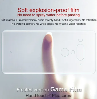 Imak Hydrogel Film 3 III Til HTC U12 Plus Bagside Forside Bagside Skærm Beskyttende Gennemsigtige olieholdig
