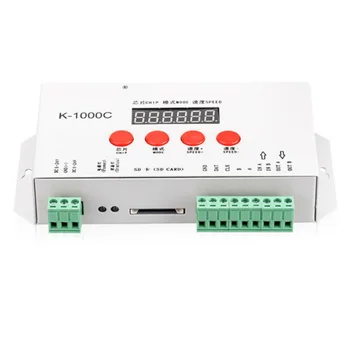 K-1000C Controller K1000C WS2812B WS2811 APA102 T1000S WS2813 LED 2048 Pixel Program Controller DM5-24V