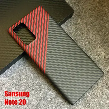 Ægte Carbon Fiber etui til Samsung Galaxy Note 20 Ultra Ultra-tynd Anti-falde Hårdt Cover til Samsung Note 20