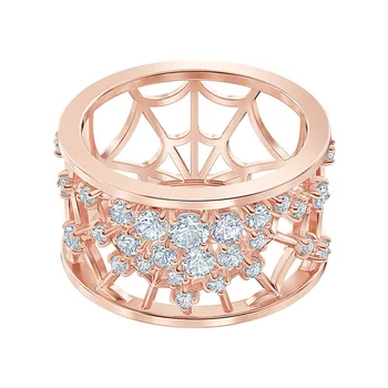SWA 2019 Nye PRÆCIST Ring Mønster Rose Gold Spider Online isvand Crystal Fashion Kvinder Smykker Udsøgt Engagement Ring