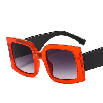 Nye Overdimensionerede Square Solbriller Vintage Designer Kvinder 2021 Mode solbriller Grønne Nuancer UV400 Mænd Luksus Mærke Mand Kvinde