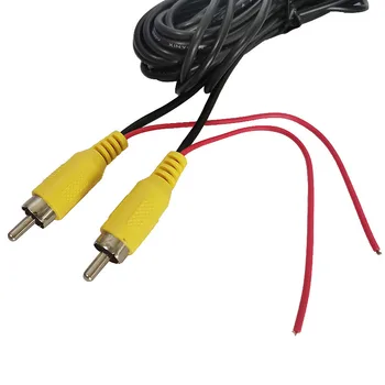 6 Meter RCA Video Signal Cable Car Omvendt bagfra Parkering Kamera Video Kabel med Påvisning Wire For Alle Tilbehør til Bilen Wir