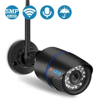 5MP 4MP 2MP HD Wireless WiFi IP-Kamera-Lyd Optage Infrarød Night Vision Udendørs Overvågning Kamera, SD-Kort Slot Cloud Storage