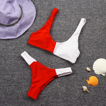 Z-LAI 2020 ny farve blandet Bikini Kvinder Badetøj Lav Talje Badedragt g-streng Sexet Push-Up badedragt Brasilianske badetøj