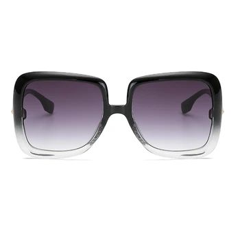 LongKeeper Mode Overdimensionerede Square Solbriller Kvinder 2020 Brand Designer Brune Solbriller Kvindelige Vintage Stor Ramme Nuancer