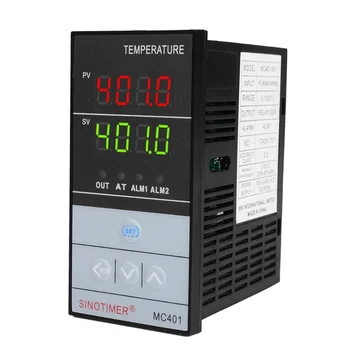 Temperatur Controller Universel Indgang PT100 K Termoelement Digital PID SSR Relæ Output til Varme Cool med Alarm Fahrenheit