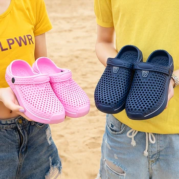 Elskere dame sandaler 2020 Sommer Sandaler Mode Hule Ud Åndbar Strand Tøfler Klip-Klappere EVA Massage Tøfler Sandaler