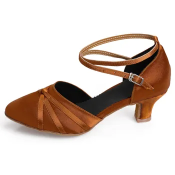 Nye arriver Tango dans piger Kvinder balsal latinske sko til Damer, 5CM Rød/brun/sort