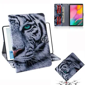 Flip Stå PU Læder Hud etui Capa Funda Cover Til Samsung Galaxy Tab 10.1 2019 T510 T515 SM-T510 SM-T515 Tablet Coque
