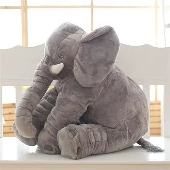 Hot 40cm60cm Højde Store Plys Elefant-Dukke fra Toy Børn Sovende Ryg Pude Sød Udstoppet Elefant Baby Ledsage Dukke Xmas Gave