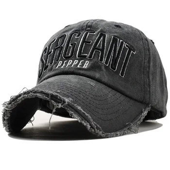 Bomuld baseball-cap, hat til kvinder/ mænd sommeren retro hat broderi brev udendørs sport caps justerbar retro far hatte