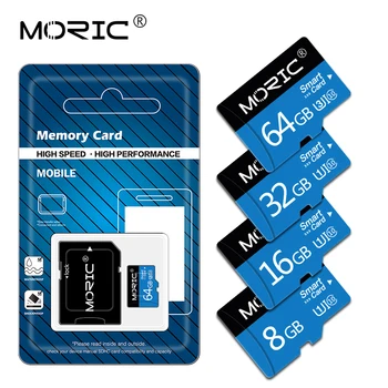 Moric TF Flash-hukommelseskort på Micro SD Kort 32GB, 64GB 128GB 256 GB SD High speed Class 10 4GB 8GB 16GB Cartao De Memoia