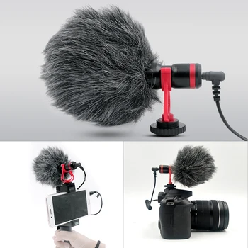 Triple Hot Shoe Vlog Video Mikrofon 112 LED-Lys 49 FØRTE Til Canon DSLR-Kamera&DJI OSMO Mobile 2&Zhiyun Glat 4 Q Gimbal Del