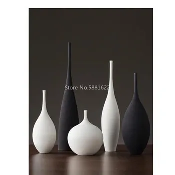 Nordisk Keramik Vase Dekoration Hjemme Stue Desktop Blomst Arrangement Porcelæn Dekoration Moderne Og Kreative Tabel Vase