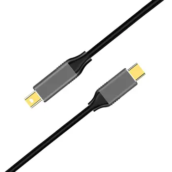 USBC til Mini Displayport Kabel 6ft USB Type C Thunderbolt 3 til Mini DP Ledningen 4k Praktiske Bærbare Kabler Kombineret Type ONLENY
