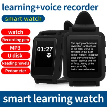 Smart Ur med 1,5 Tommer Skærm Skridttæller Smartwatch Musik Afspiller Optager til Kvinder, Mænd GDeals