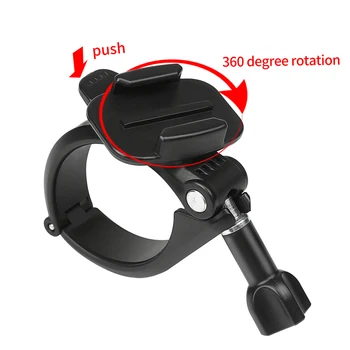 360 Roterende Spænde Styret Pole Rør Mount til GoPro Hero 7 6 5 4 XiaoYi 4K Eken Sjcam Action Cam til Go Pro Tilbehør