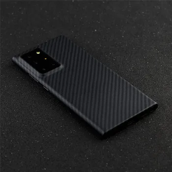 Carbon Fiber Telefonens Cover etui til Samsung Galaxy Note20 /Note20 Ultra Stødsikkert Fuld Dækning Beskyttelse etui